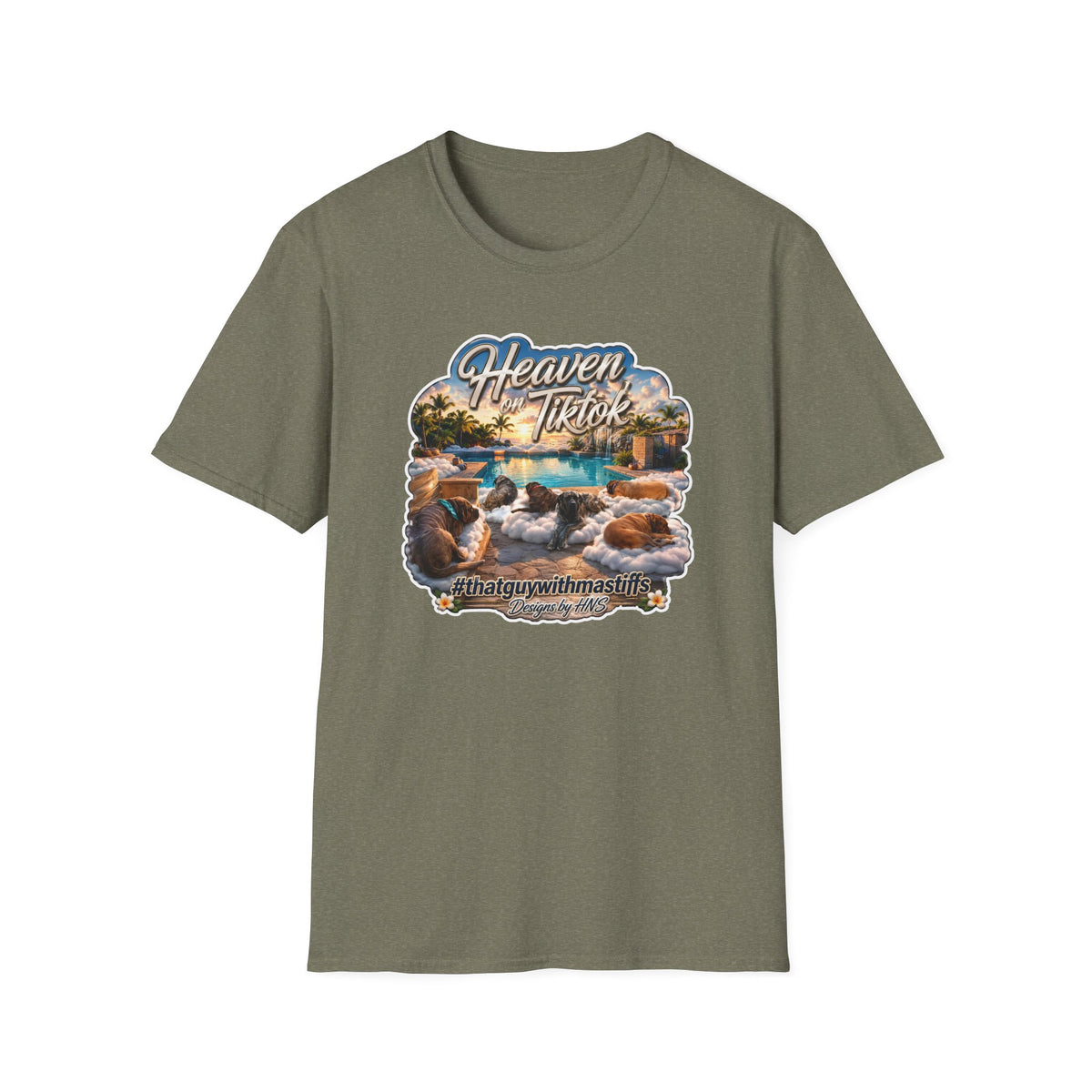 Heaven On TikTok Poolside Crew Unisex Tee – Official That Guy With Mastiffs Merch