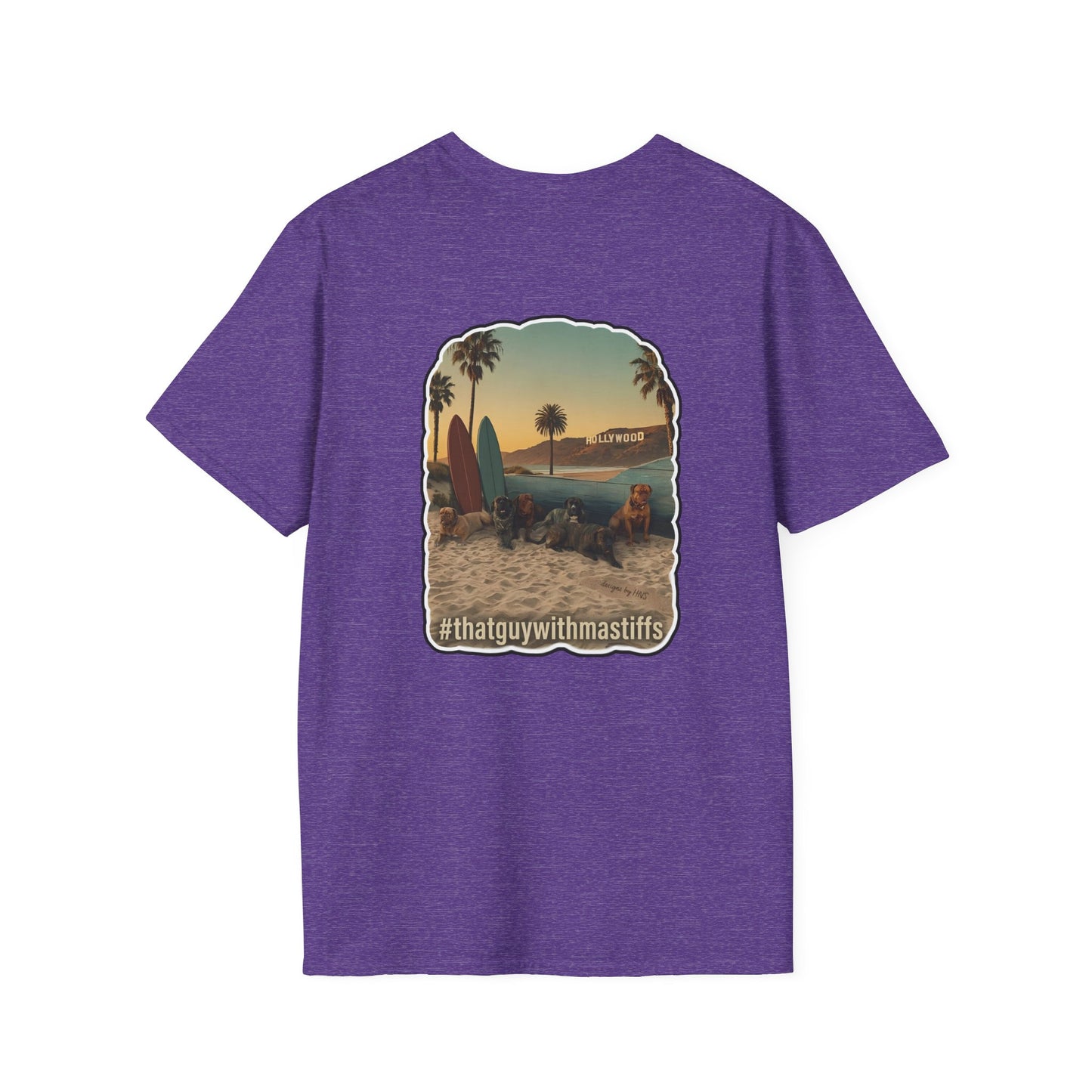 That Guy With Mastiffs Hollywood Beach Crew Graphic Unisex Tee – Official Mastiff Merch