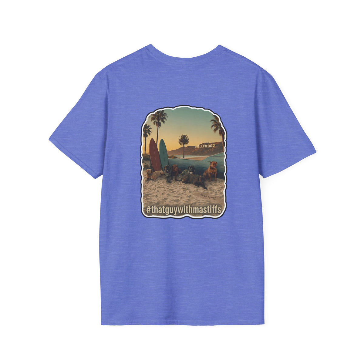 That Guy With Mastiffs Hollywood Beach Crew Graphic Unisex Tee – Official Mastiff Merch