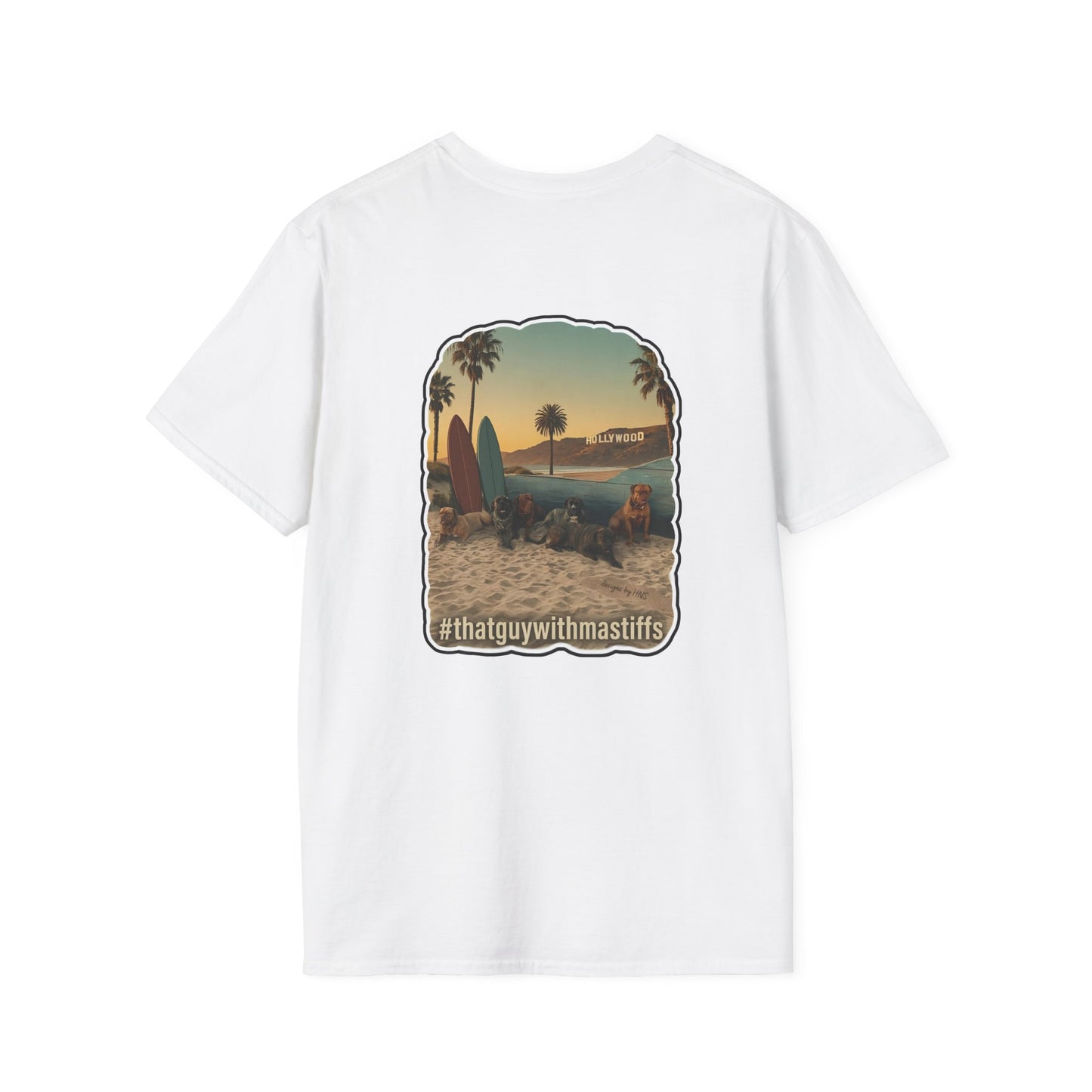 That Guy With Mastiffs Hollywood Beach Crew Graphic Unisex Tee – Official Mastiff Merch