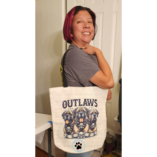 Mastiff Lovers Outlaws Tote Bag - One Sided Design