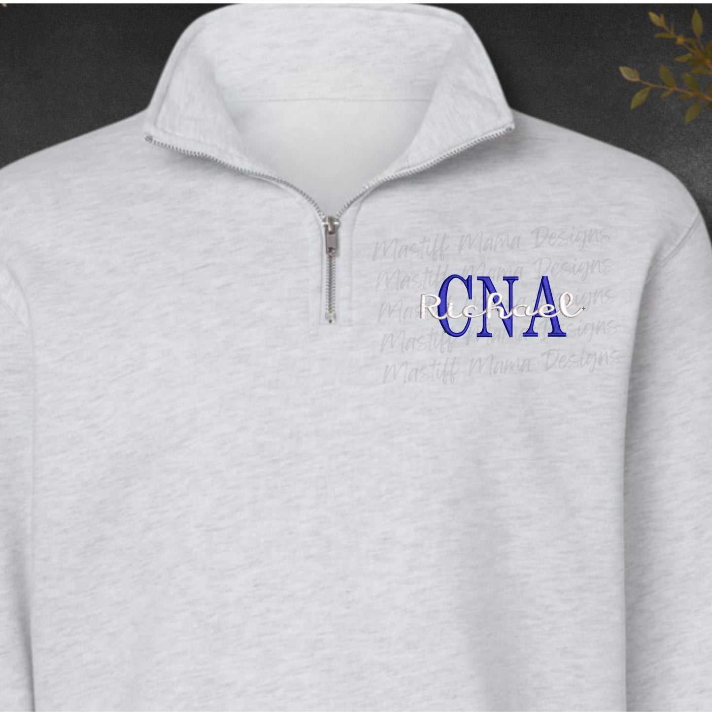 Premium Custom CNA Bundle - Certified Nursing Assistant Sweatshirt, Personalized Embroidered Quarter Zip Sweatshirt, And CNA Tumbler - Custom Listing for Richael L.