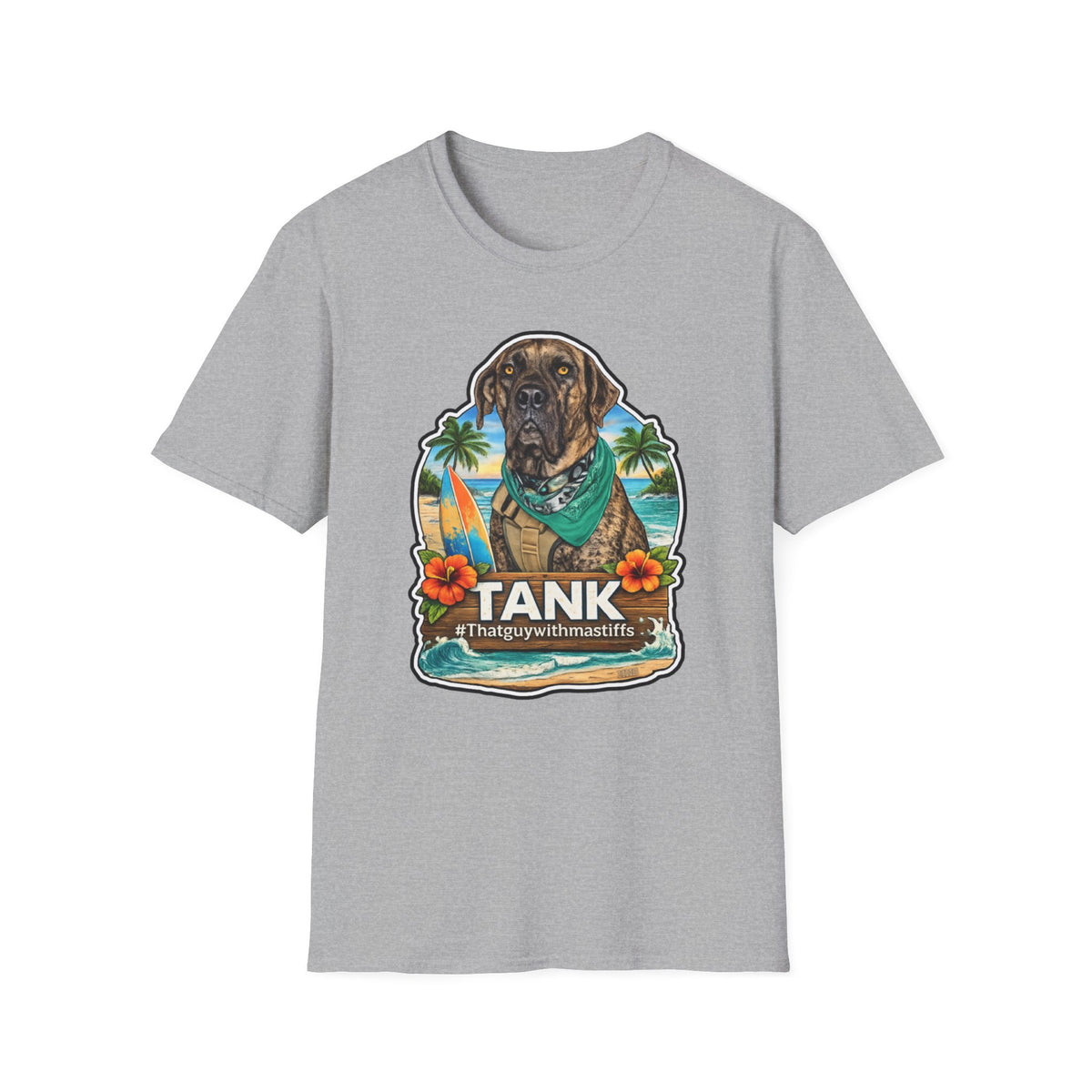 Tank Surfboard Swagger Unisex Tee – Official That Guy With Mastiffs Merch