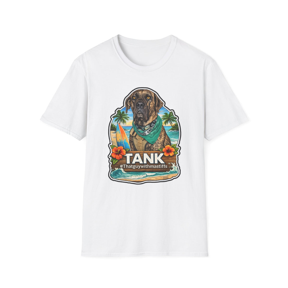 Tank Surfboard Swagger Unisex Tee – Official That Guy With Mastiffs Merch