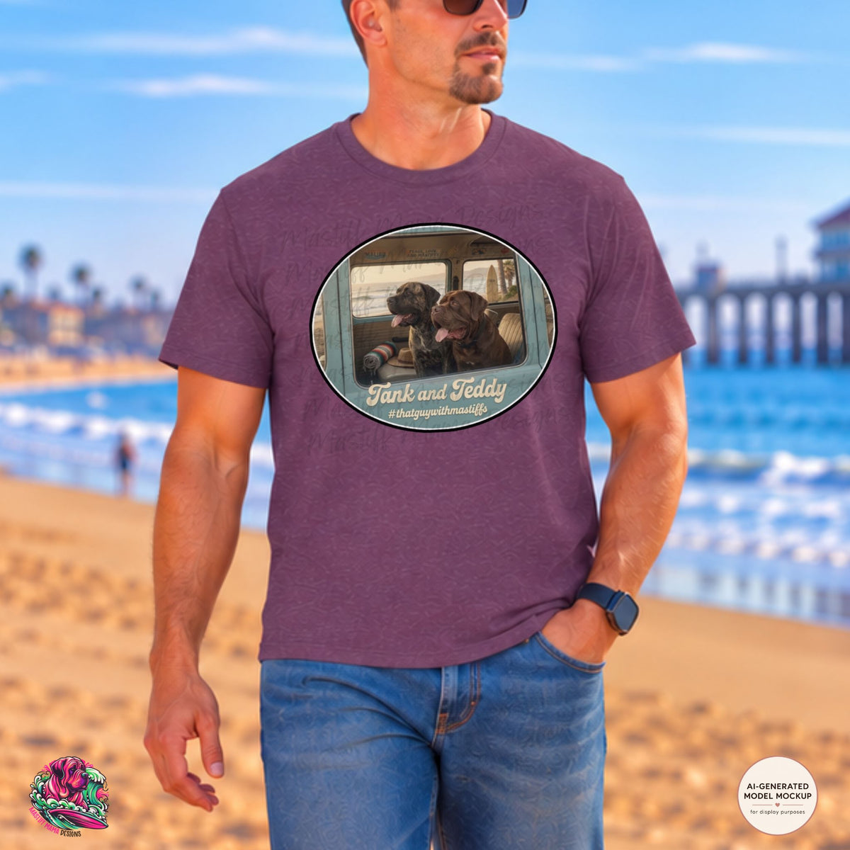 Tank & Teddy Road Trip Era Unisex Tee – Official That Guy With Mastiffs Merch