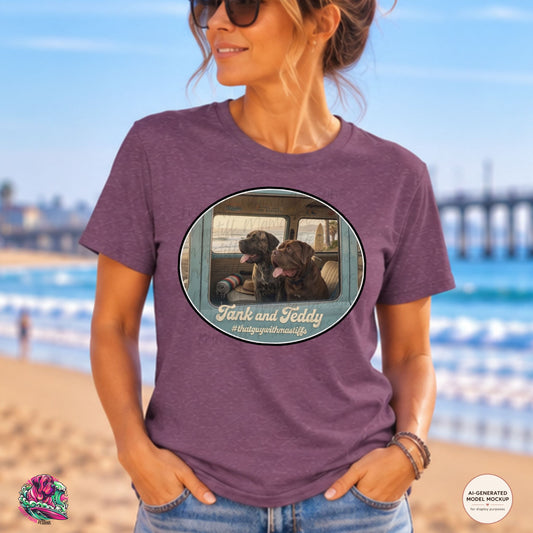 Tank & Teddy Road Trip Era Unisex Tee – Official That Guy With Mastiffs Merch