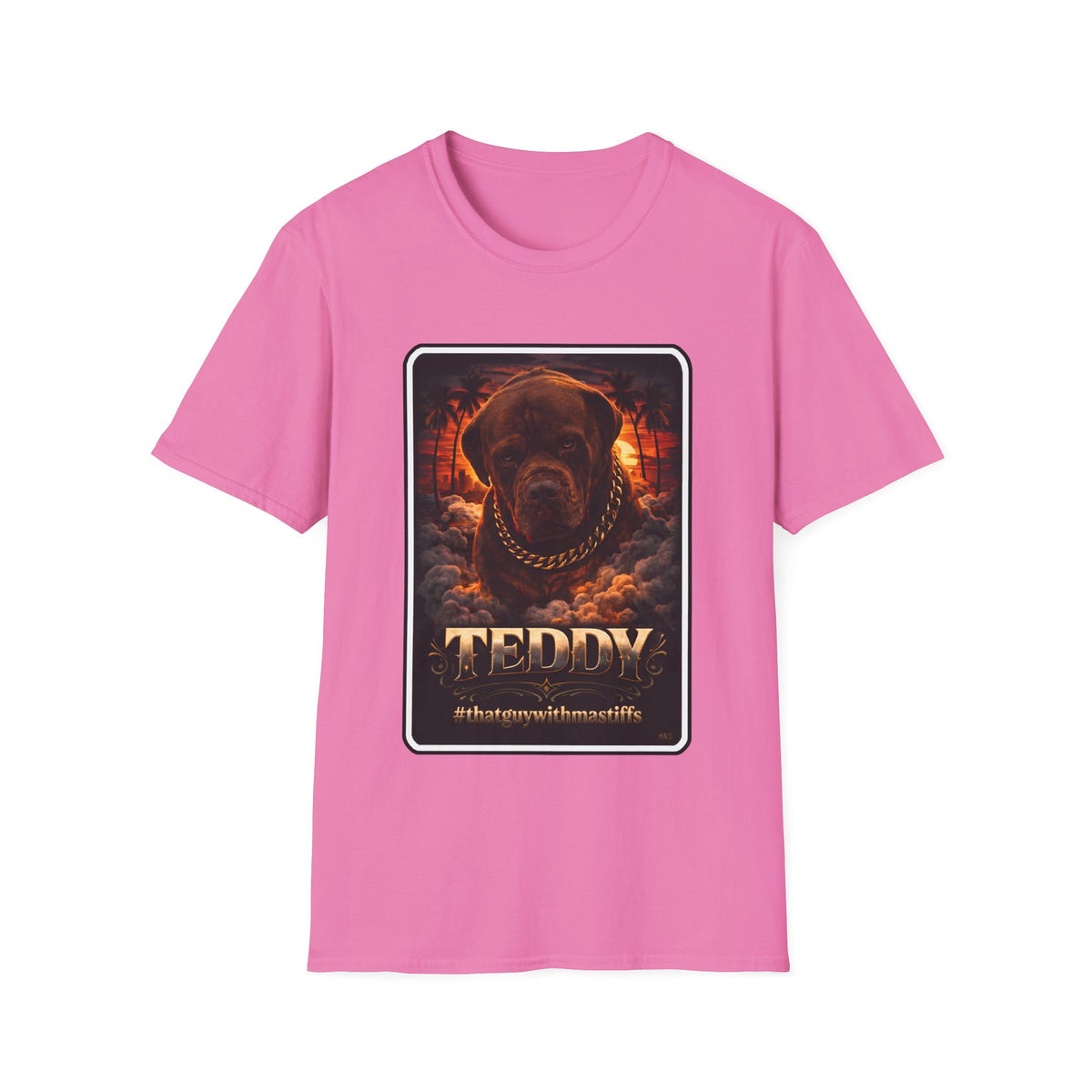 Teddy Boss Mode Sunset Tee – Official That Guy With Mastiffs Merch