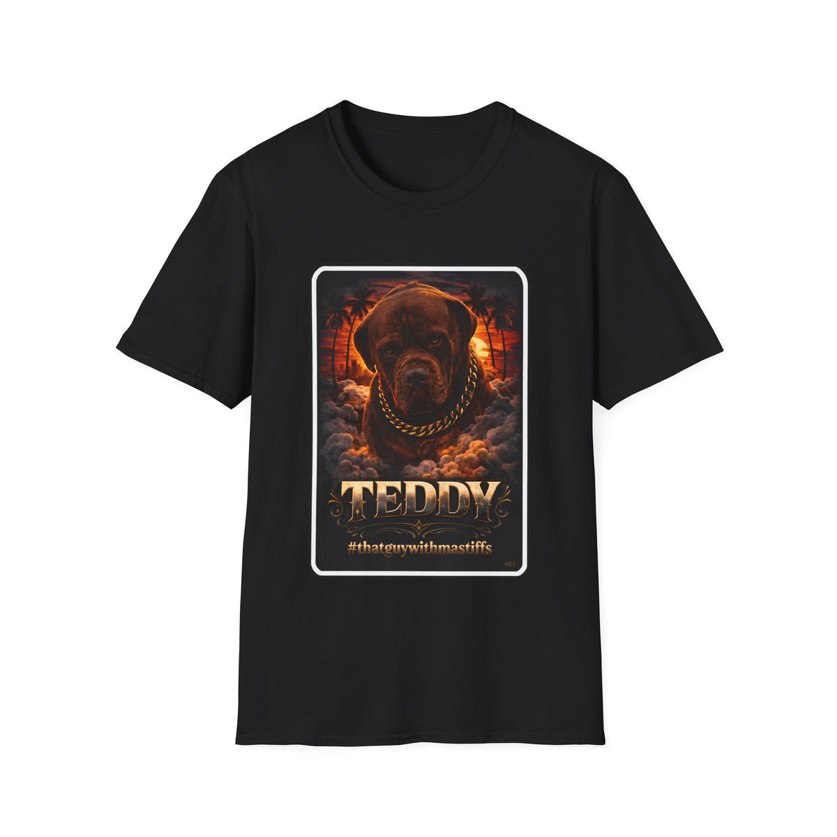 Teddy Boss Mode Sunset Tee – Official That Guy With Mastiffs Merch