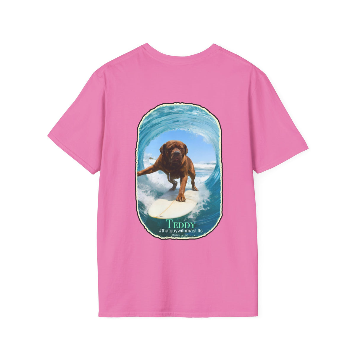 Teddy Surfs Up Era Tee – Official That Guy With Mastiffs Merch