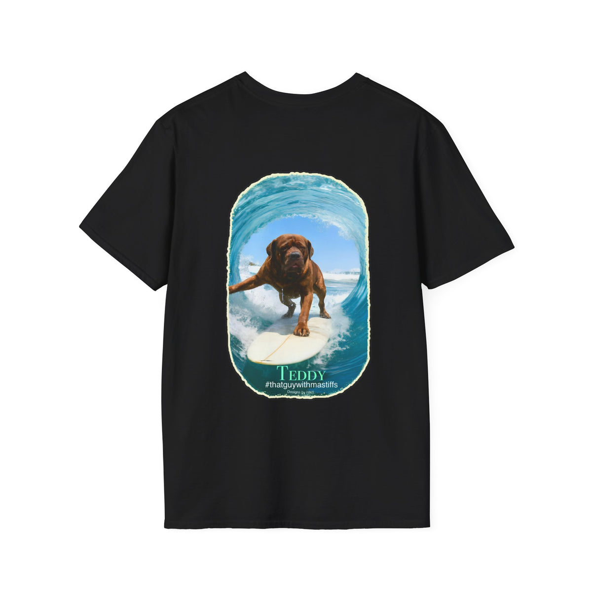 Teddy Surfs Up Era Tee – Official That Guy With Mastiffs Merch