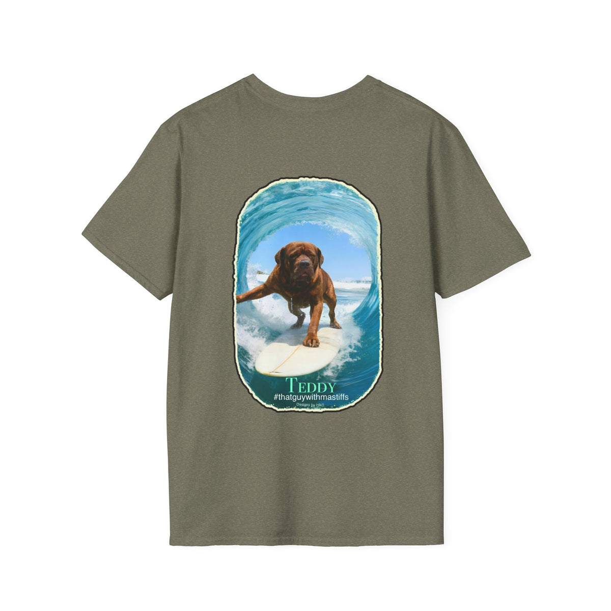 Teddy Surfs Up Era Tee – Official That Guy With Mastiffs Merch