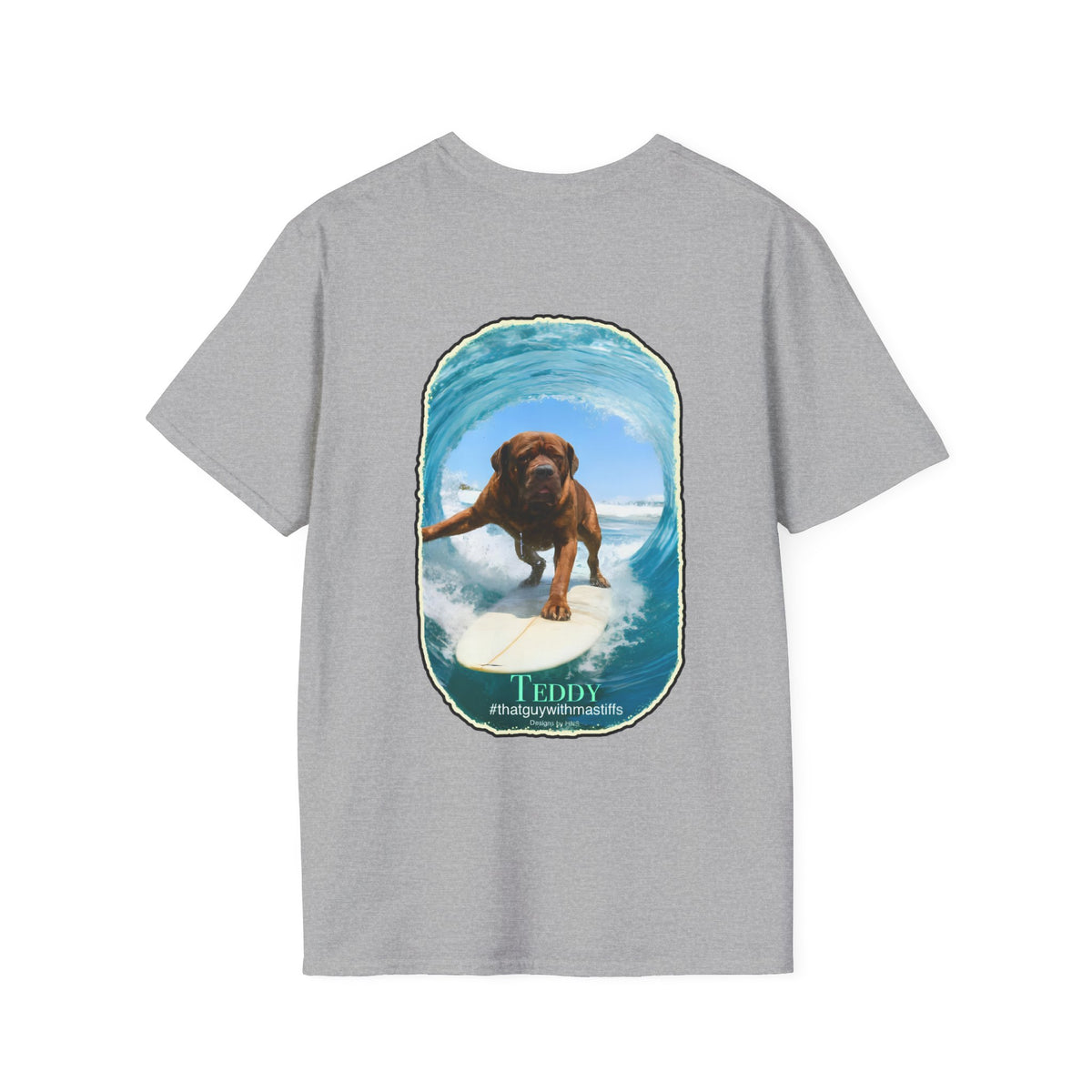 Teddy Surfs Up Era Tee – Official That Guy With Mastiffs Merch