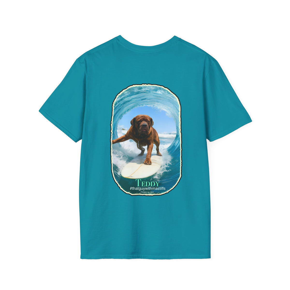 Teddy Surfs Up Era Tee – Official That Guy With Mastiffs Merch