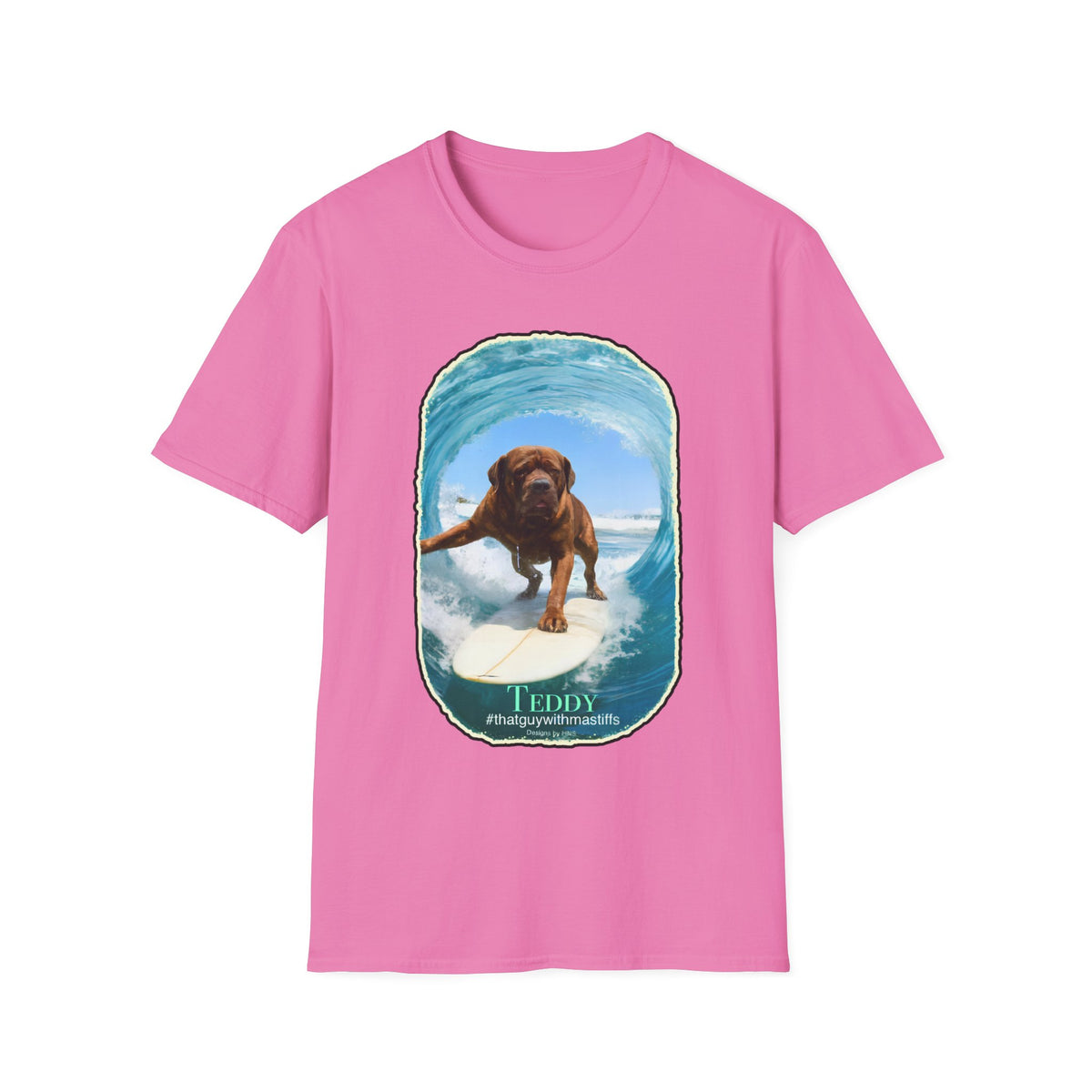 Teddy Surfs Up Era Tee – Official That Guy With Mastiffs Merch
