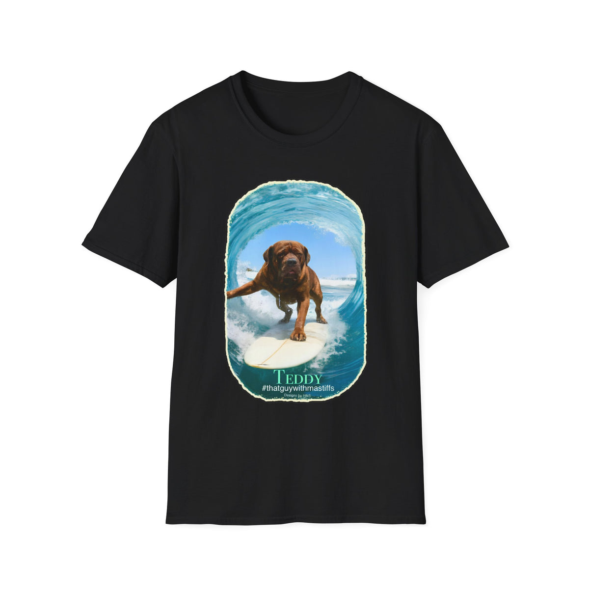 Teddy Surfs Up Era Tee – Official That Guy With Mastiffs Merch