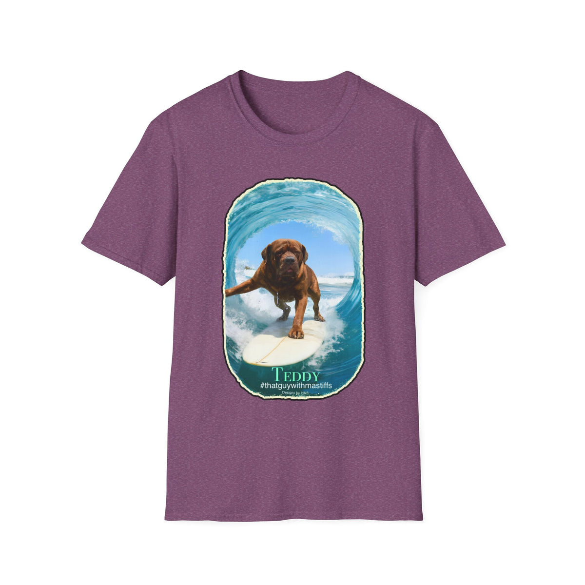 Teddy Surfs Up Era Tee – Official That Guy With Mastiffs Merch