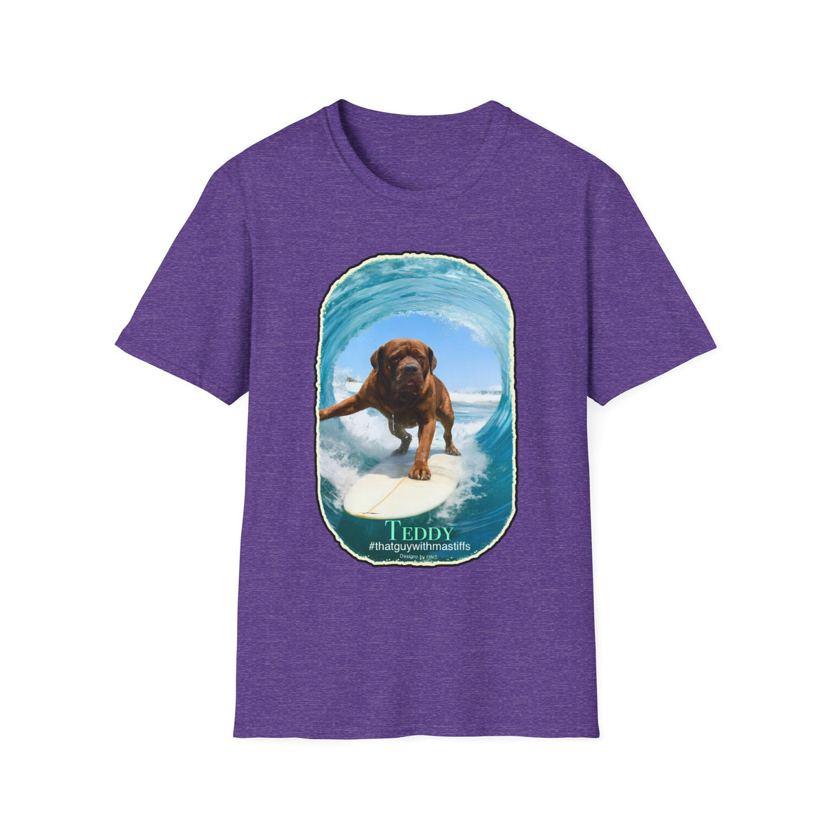 Teddy Surfs Up Era Tee – Official That Guy With Mastiffs Merch