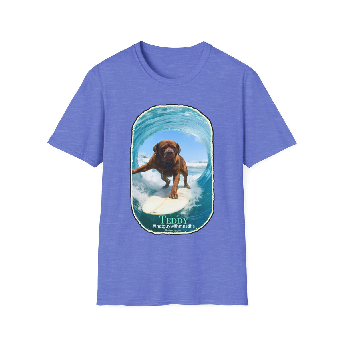 Teddy Surfs Up Era Tee – Official That Guy With Mastiffs Merch