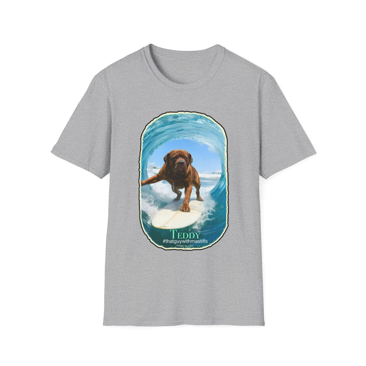 Teddy Surfs Up Era Tee – Official That Guy With Mastiffs Merch