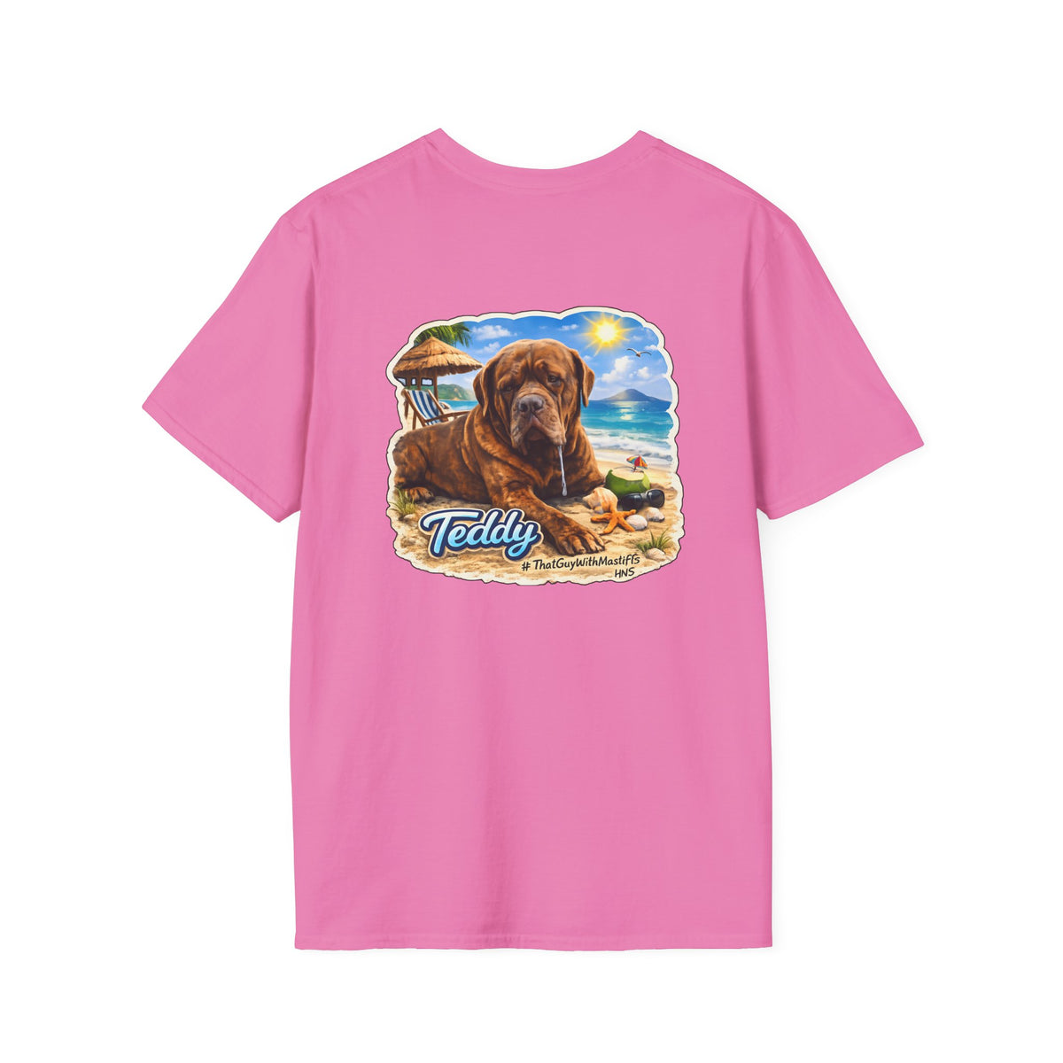 Teddy’s Beach Bum Era Unisex Tee – Official That Guy With Mastiffs Merch