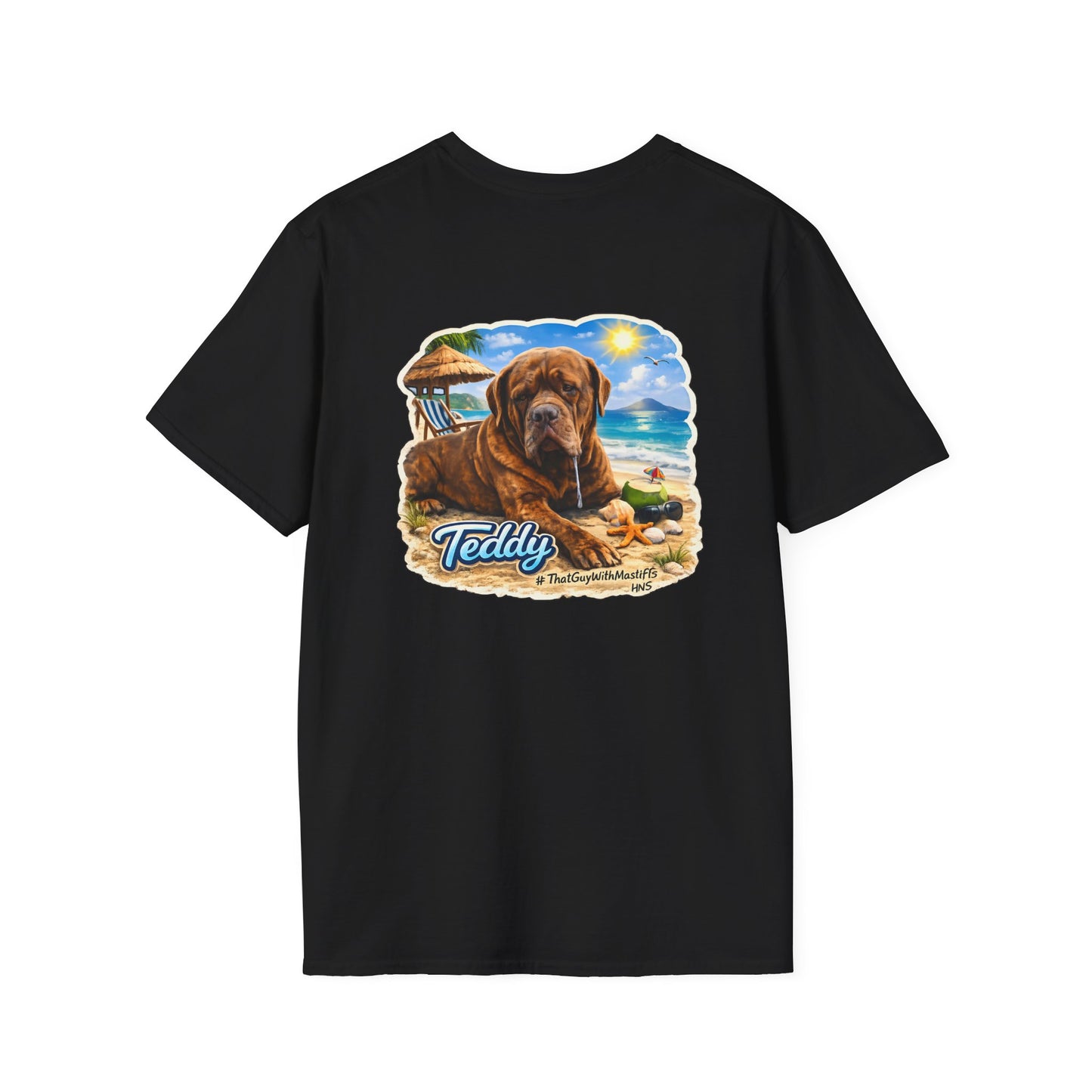 Teddy’s Beach Bum Era Unisex Tee – Official That Guy With Mastiffs Merch