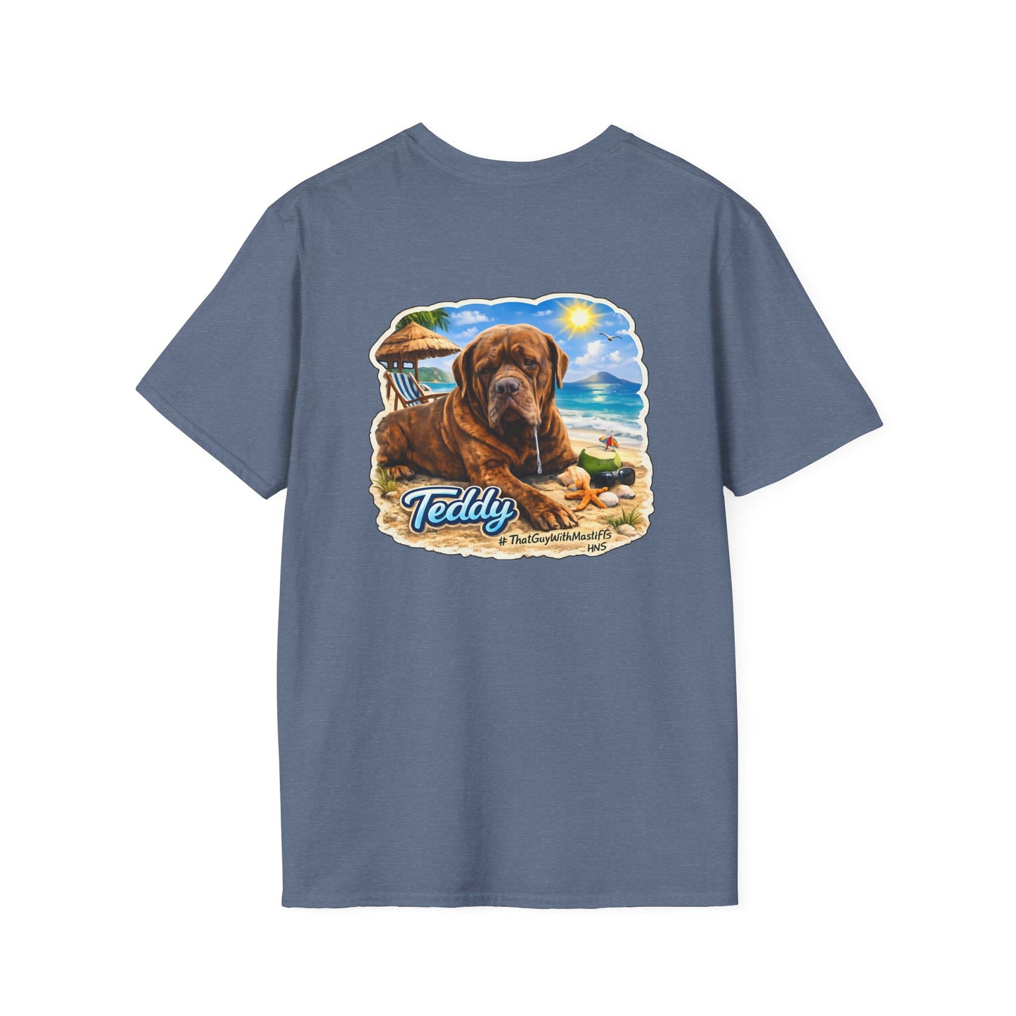 Teddy’s Beach Bum Era Unisex Tee – Official That Guy With Mastiffs Merch