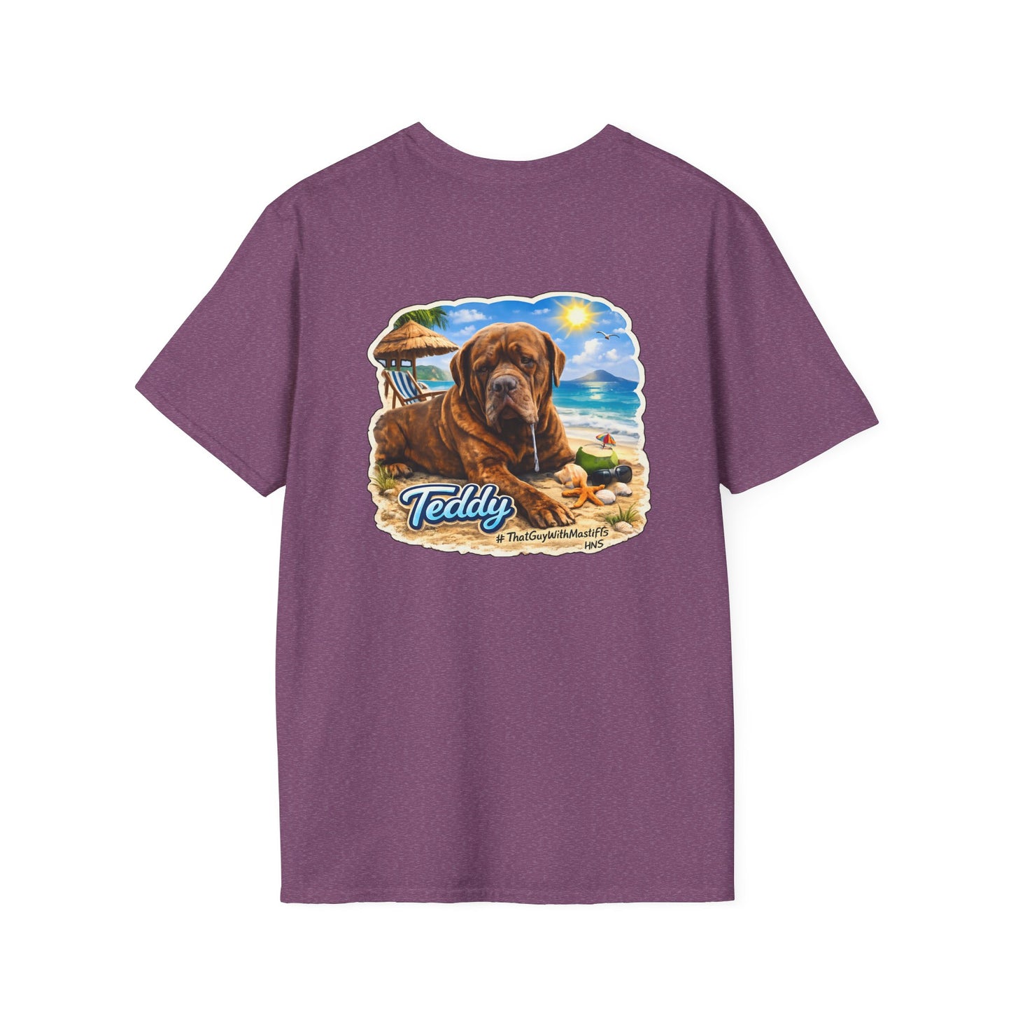 Teddy’s Beach Bum Era Unisex Tee – Official That Guy With Mastiffs Merch