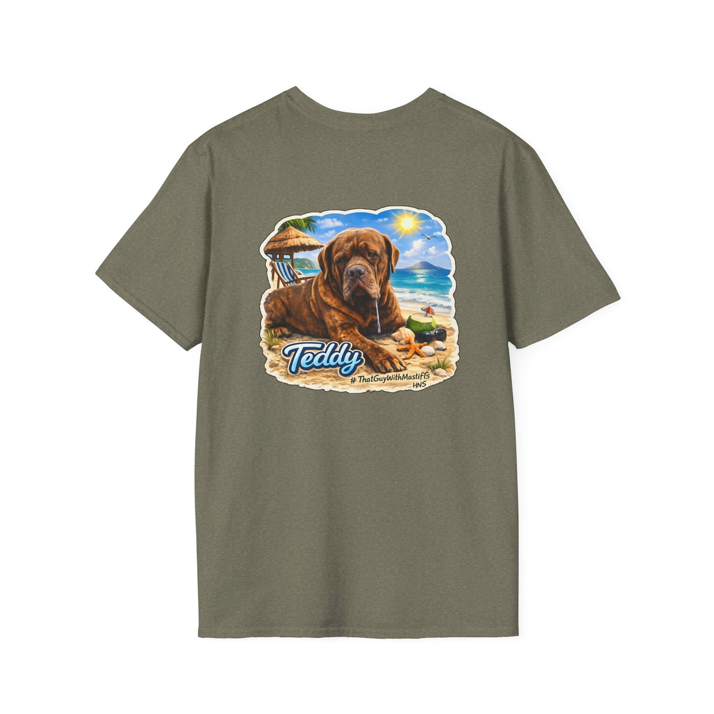 Teddy’s Beach Bum Era Unisex Tee – Official That Guy With Mastiffs Merch