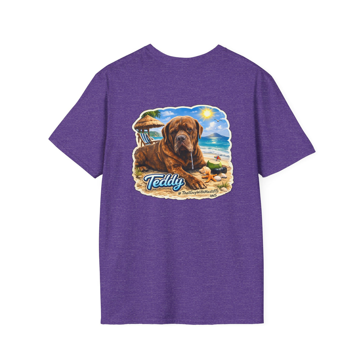 Teddy’s Beach Bum Era Unisex Tee – Official That Guy With Mastiffs Merch