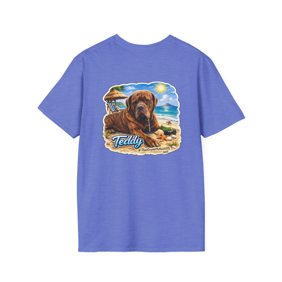 Teddy’s Beach Bum Era Unisex Tee – Official That Guy With Mastiffs Merch