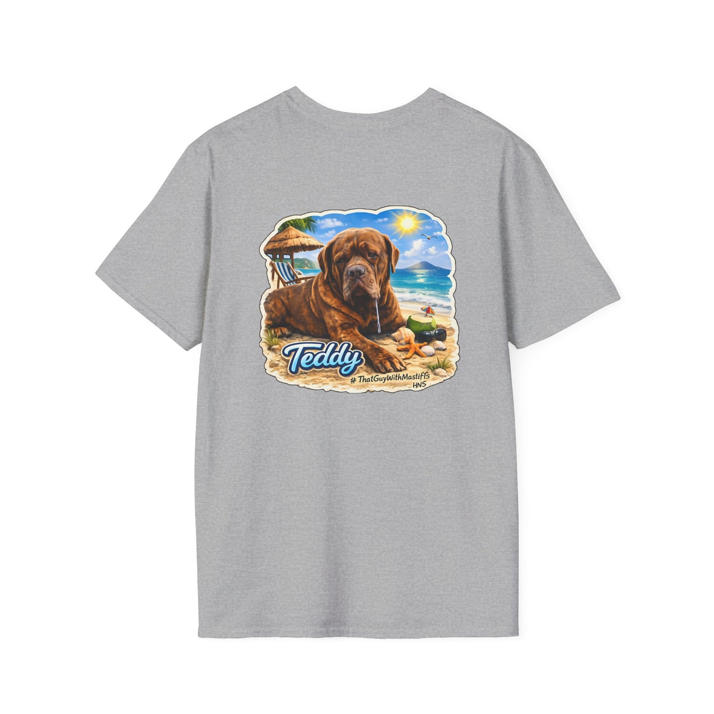 Teddy’s Beach Bum Era Unisex Tee – Official That Guy With Mastiffs Merch