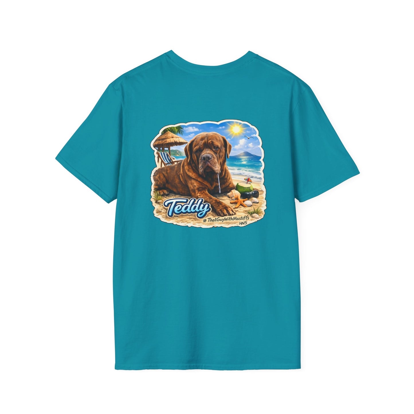 Teddy’s Beach Bum Era Unisex Tee – Official That Guy With Mastiffs Merch
