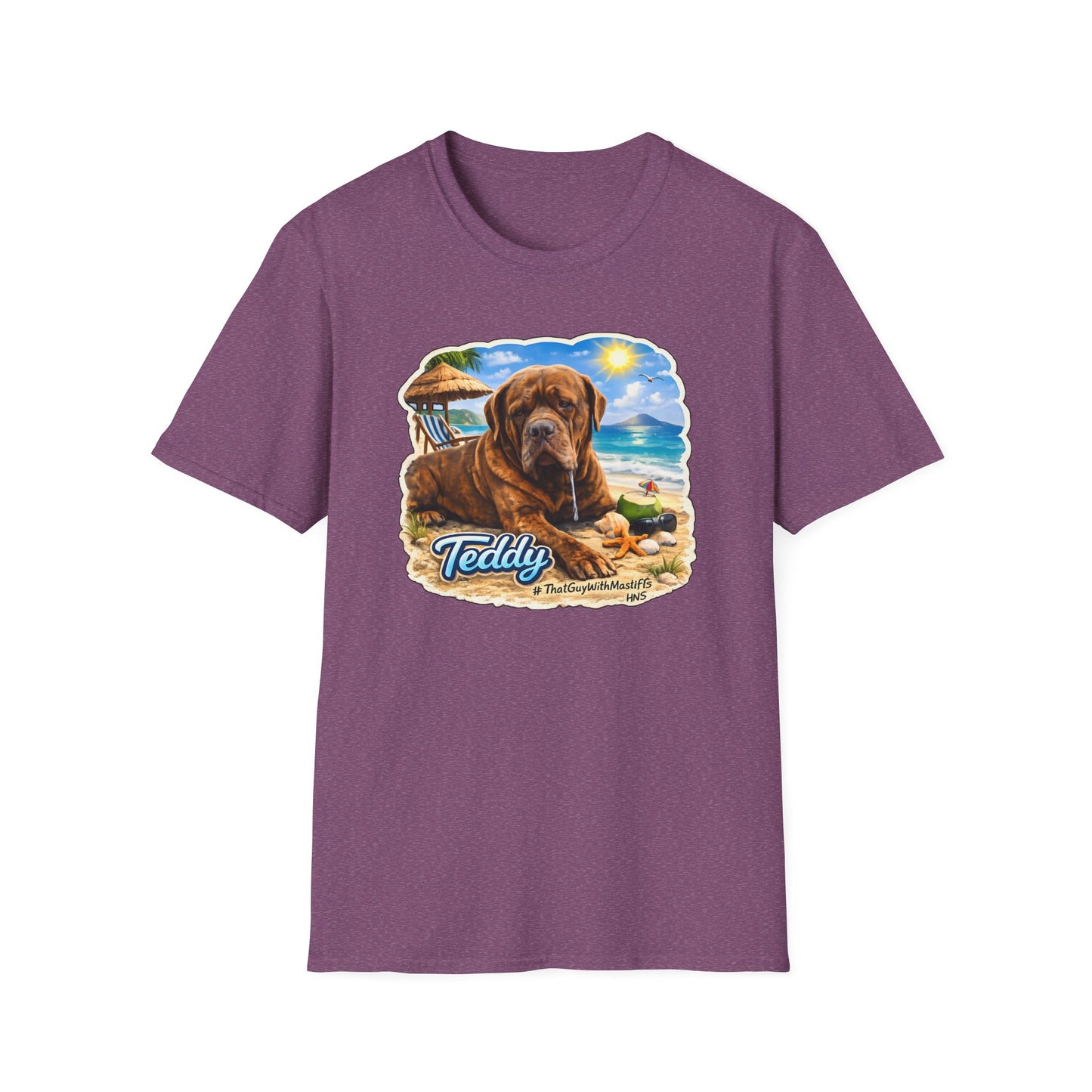 Teddy’s Beach Bum Era Unisex Tee – Official That Guy With Mastiffs Merch