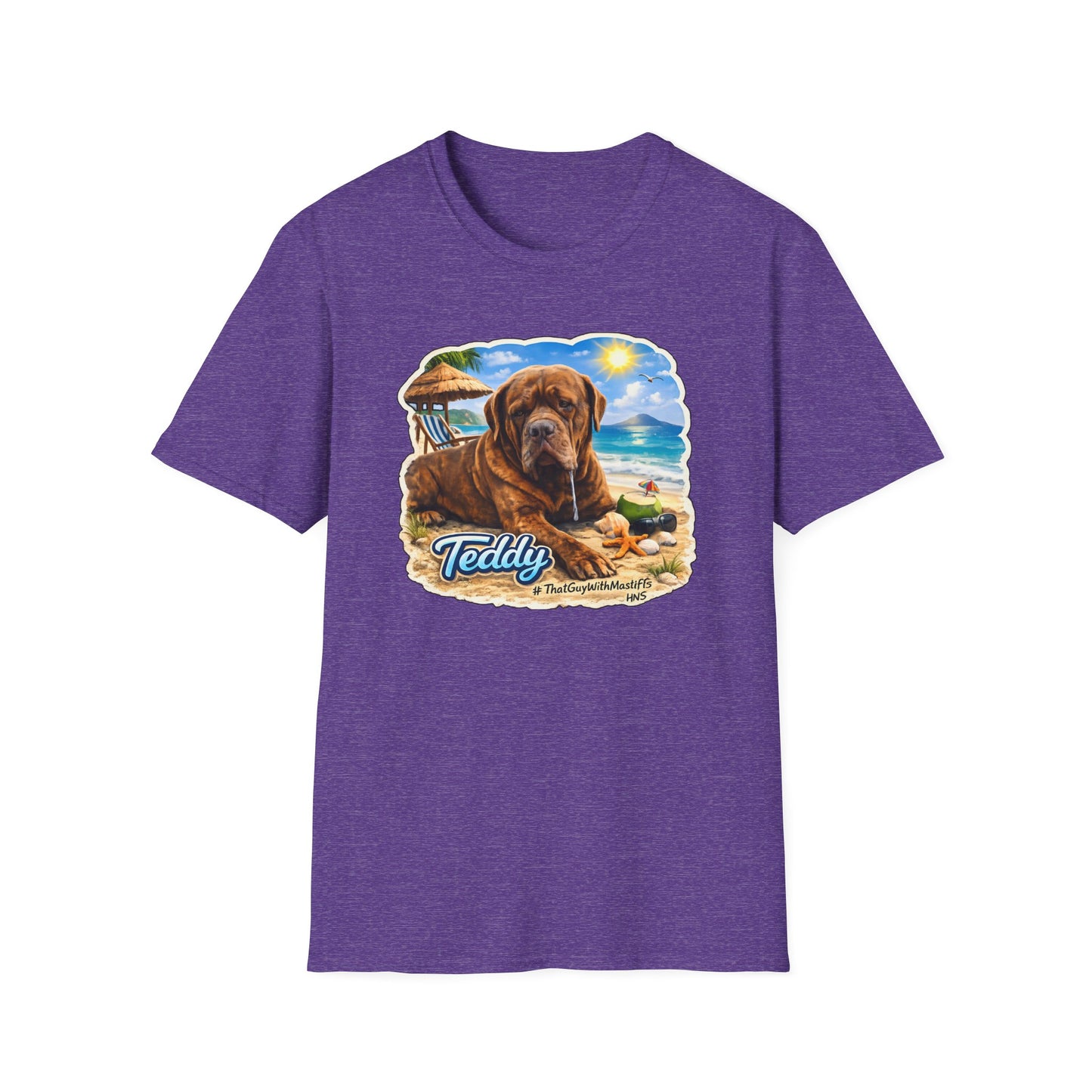 Teddy’s Beach Bum Era Unisex Tee – Official That Guy With Mastiffs Merch