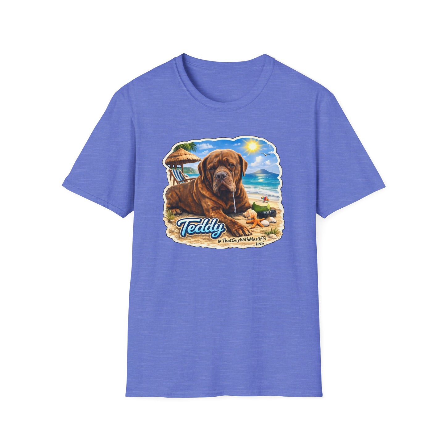 Teddy’s Beach Bum Era Unisex Tee – Official That Guy With Mastiffs Merch