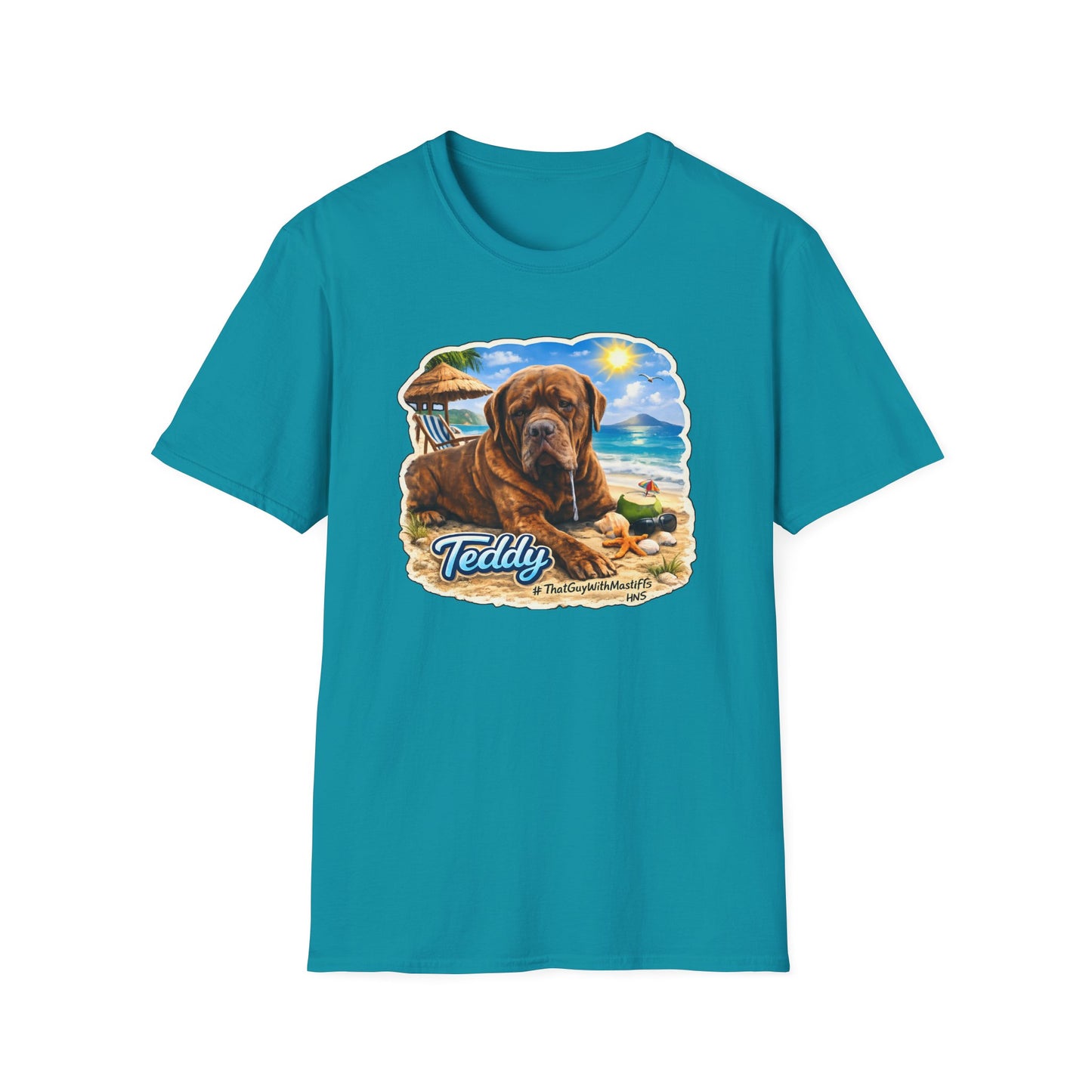 Teddy’s Beach Bum Era Unisex Tee – Official That Guy With Mastiffs Merch