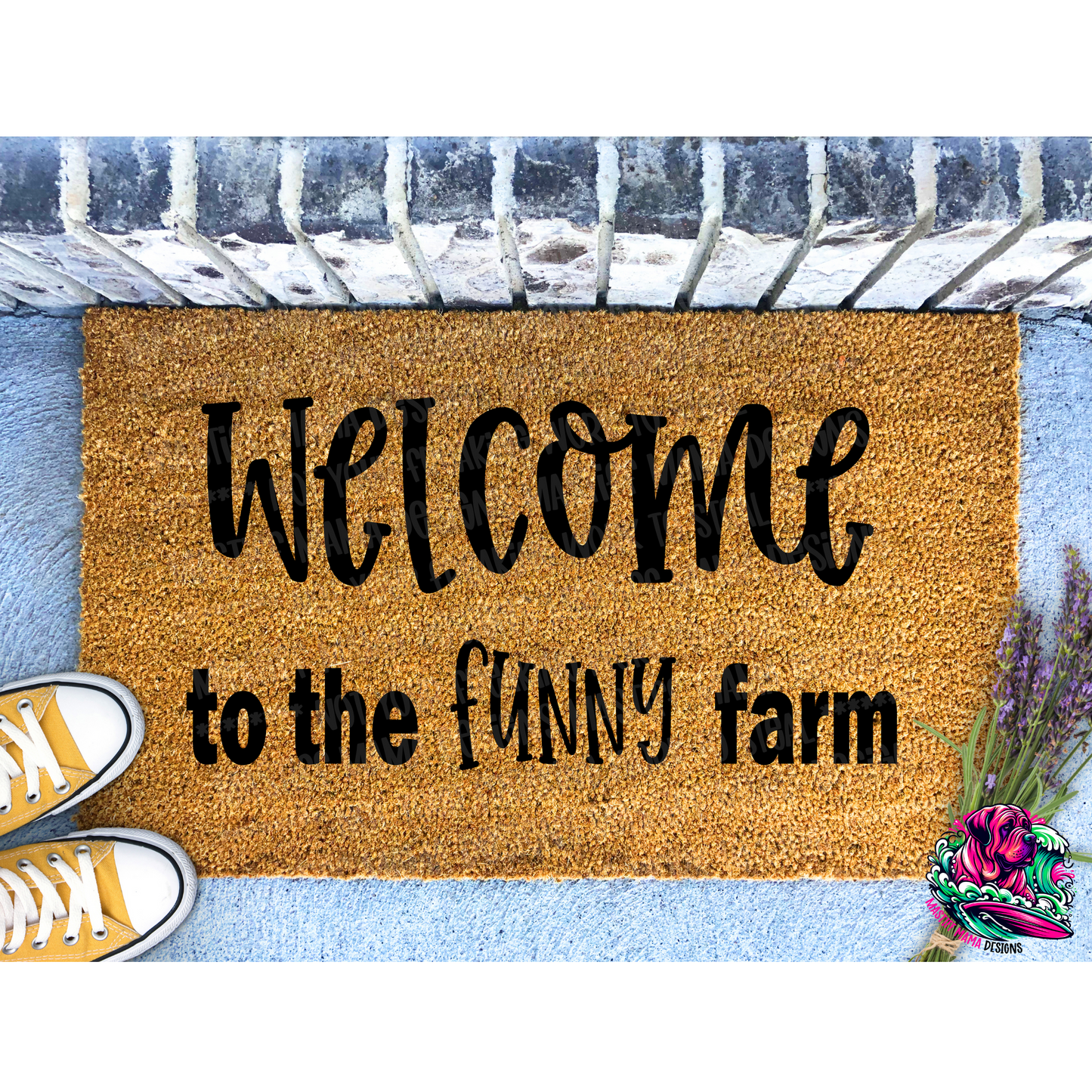 Welcome to the Funny Farm Doormat