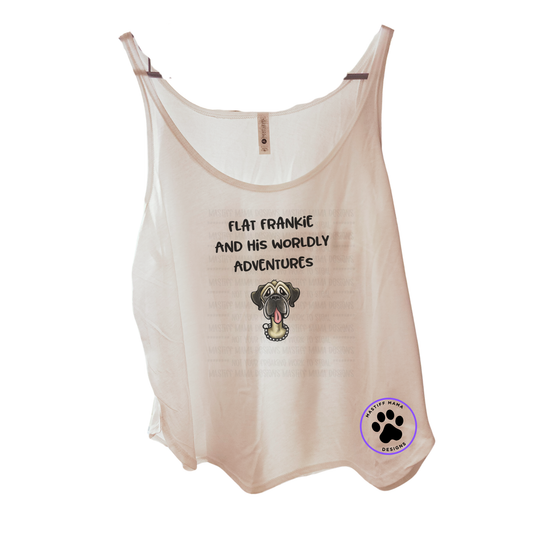 Flat Frankie And His Worldly Adventures White Tank Top