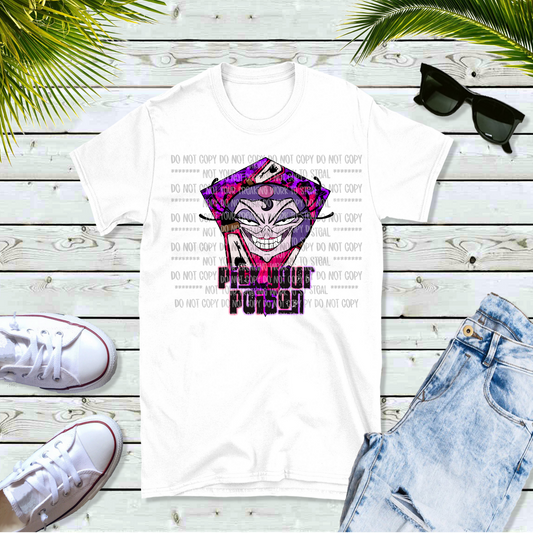 Pick Your Poison Villain Character Unisex White Short Sleeve Shirt - LIMITED Availability