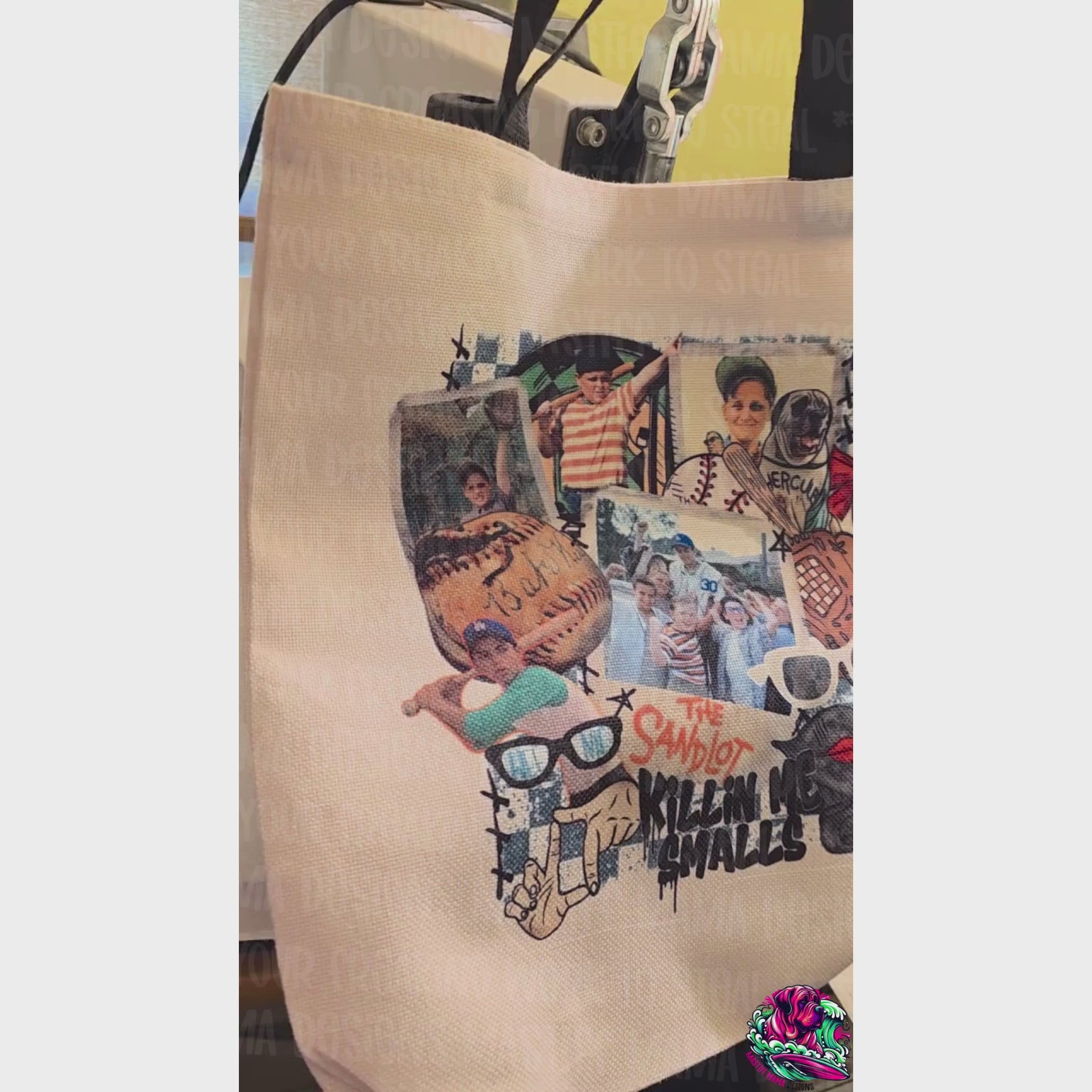 English Mastiff Baseball Movie Tote Bag Video