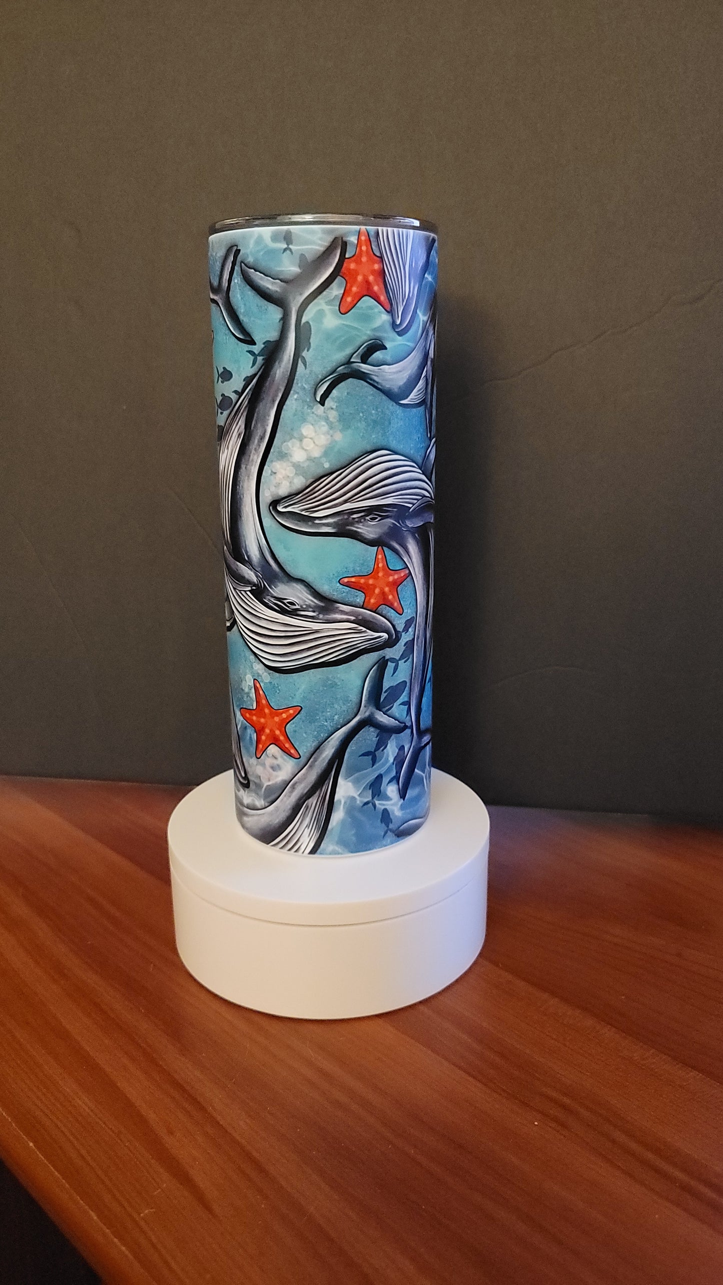 Humpback Whale Ocean 20 Oz Skinny Tumbler